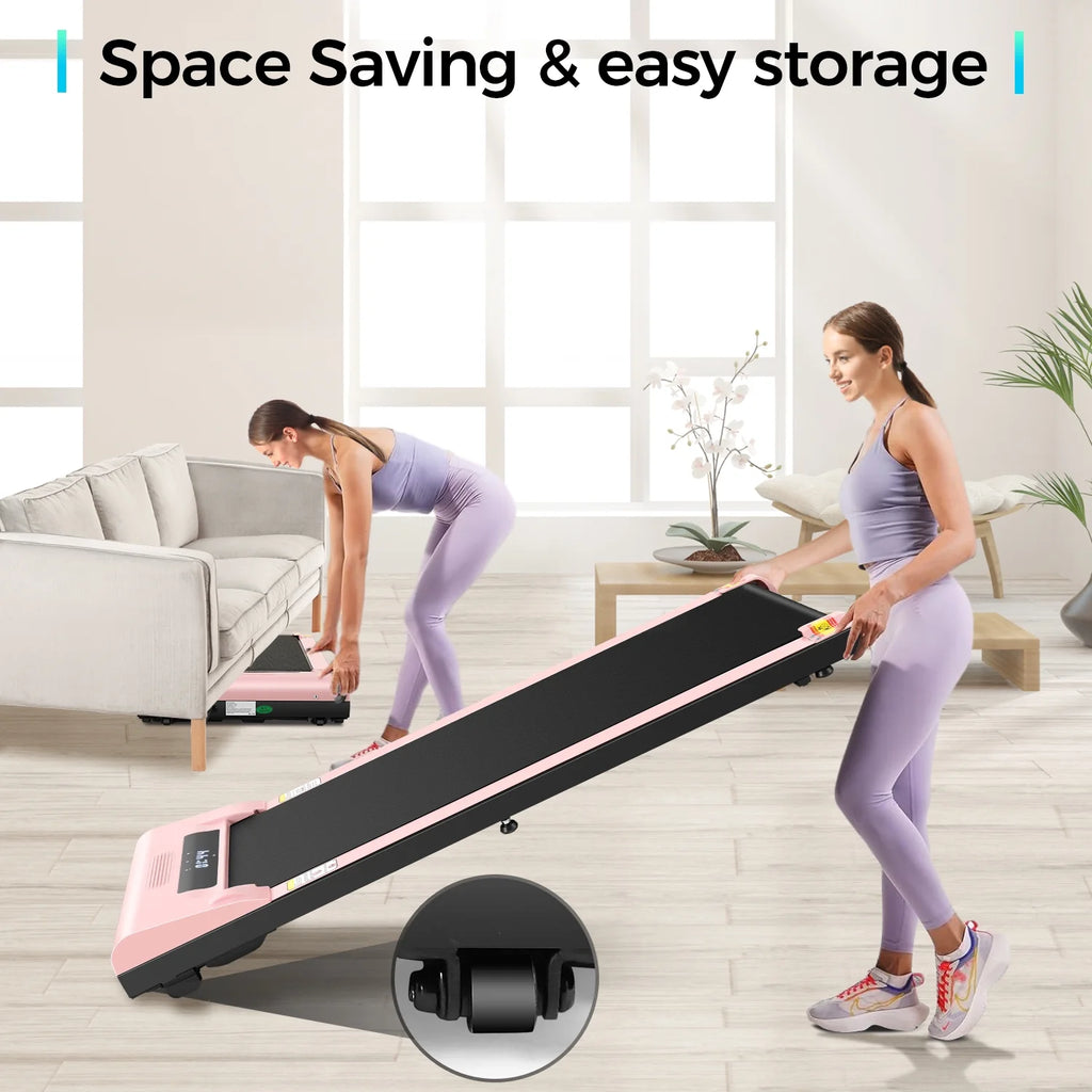 Pink Walking Pad Under Desk Treadmill Y142