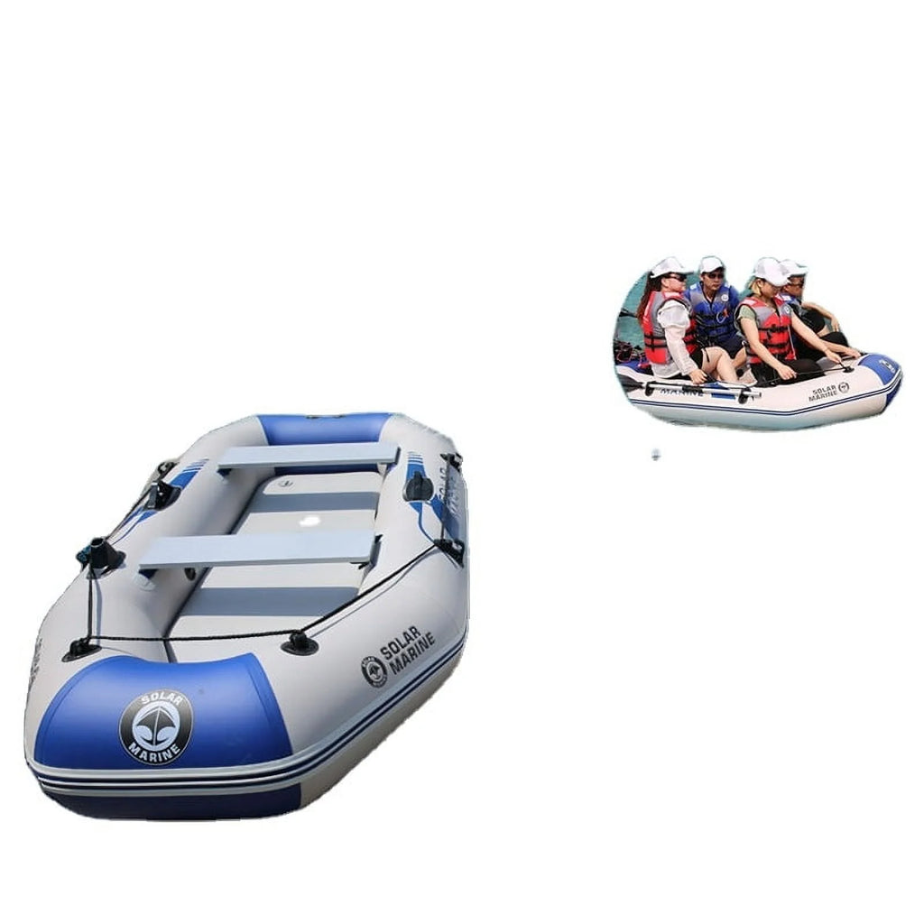 2.3m PVC Inflatable Rowing Boat with Oars and Pump Y94574