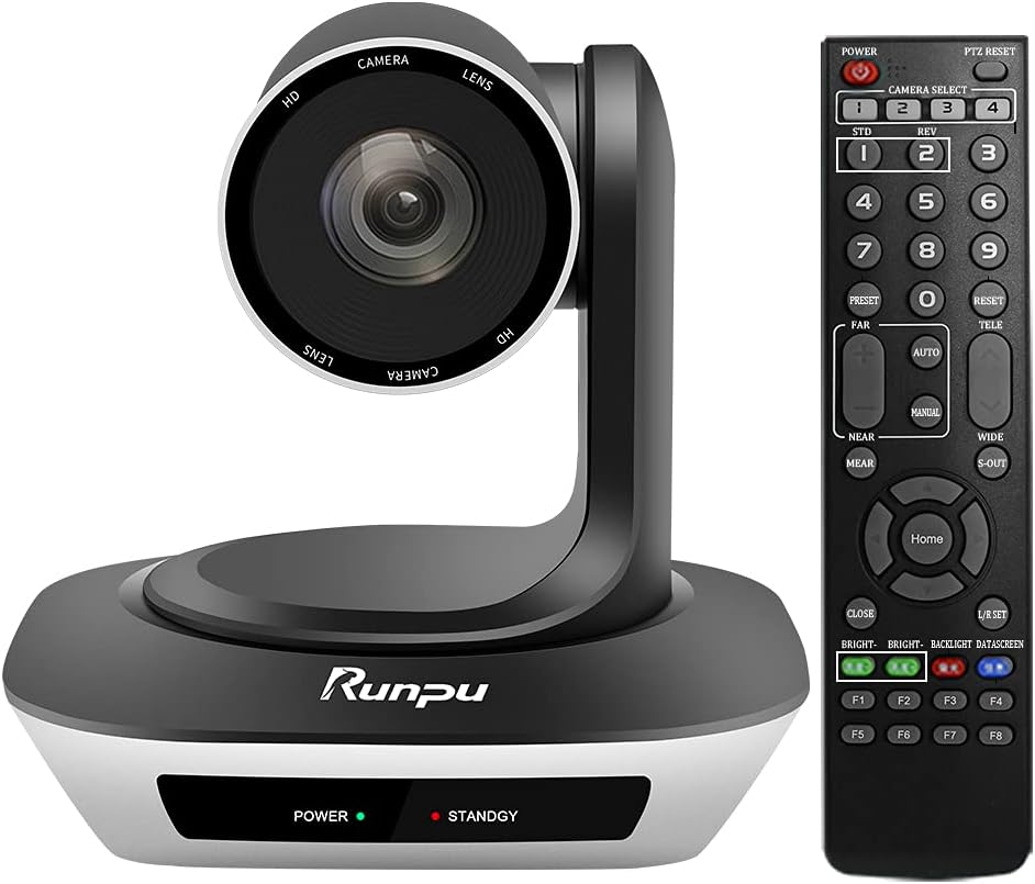 Video Conferencing System Bundle HD1080P PTZ Camera and Wireless Bluetooth USB Microphone and Speaker W37559