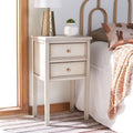 White Birch Nightstand With Storage Drawers X136335