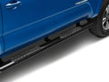 Black 4-Inch Oval Straight End Side Step Bars T8700