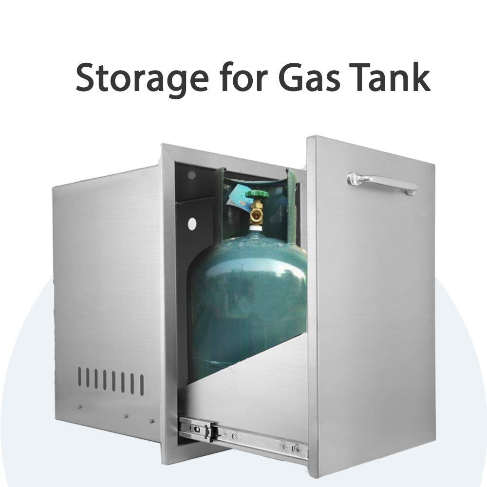 Propane Tank Drawer Stainless Steel A836