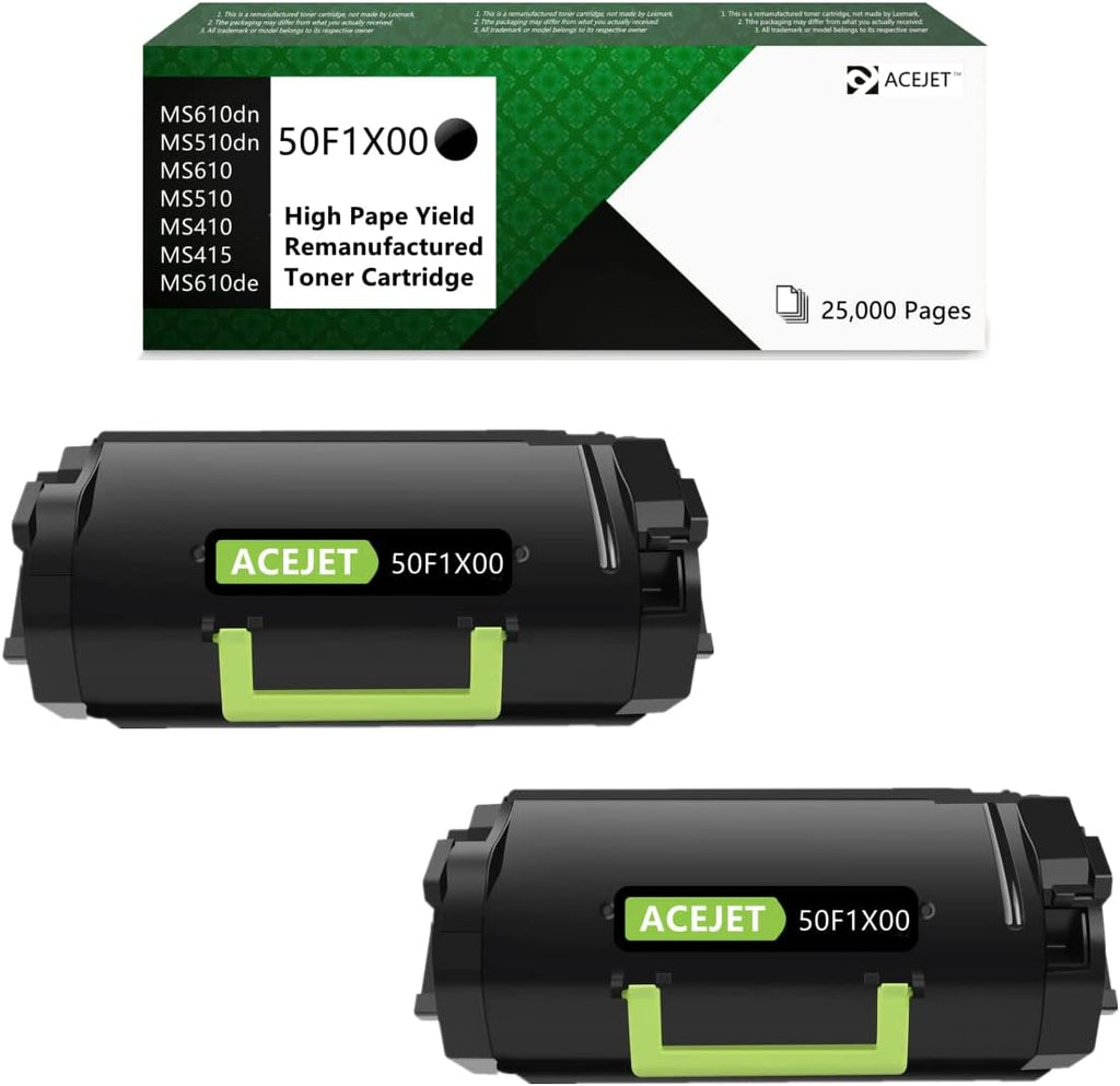 Remanufactured Toner Cartridge Replacement (2 Black, 25000 Pages) K544