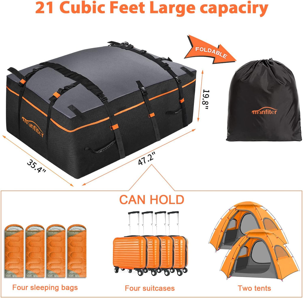 21 Cubic Feet Waterproof Rooftop Cargo Carrier Z8845