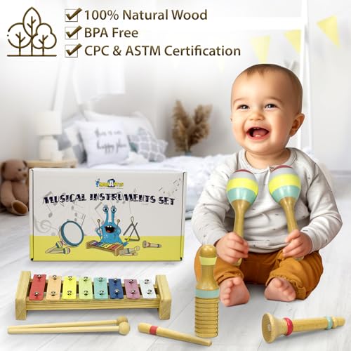 Wooden Musical Instruments Drum Set M93726