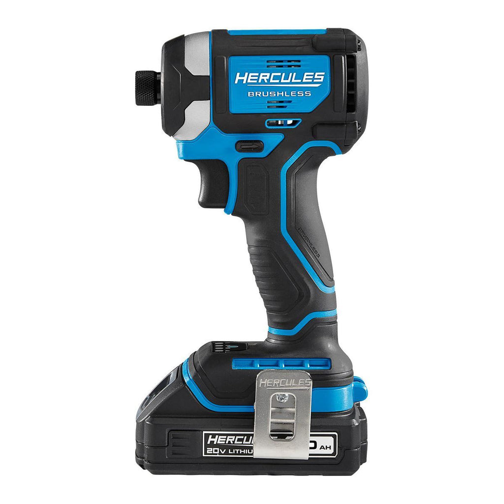 20V Brushless Cordless 1/4 in. 3-Speed Impact Driver Kit with 2 Ah Battery and Charger P39550
