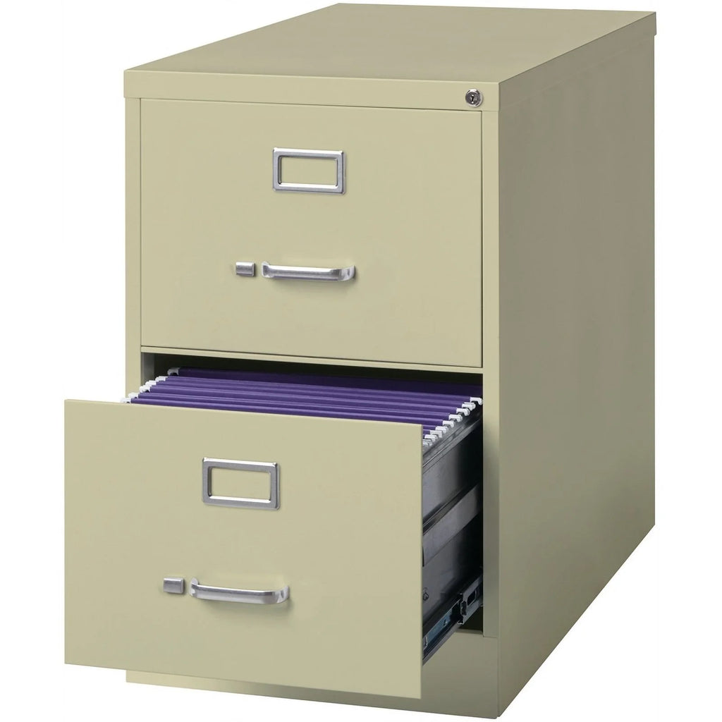 25" 2-Drawer Metal Legal Width Vertical File Cabinet in Beige P549