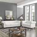 White Tufted Sofa X158975