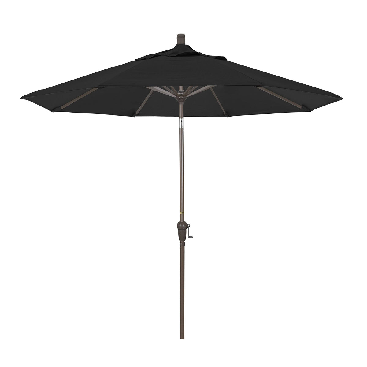 9 ft. Aluminum Auto Tilt Market Umbrella, Black N738192