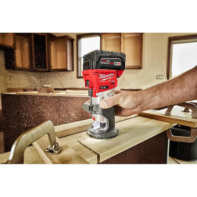 18V Brushless Cordless Compact Router with Battery and Charger V93257