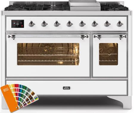 48 Dual Fuel Propane Gas Range with Chrome Trim V834871