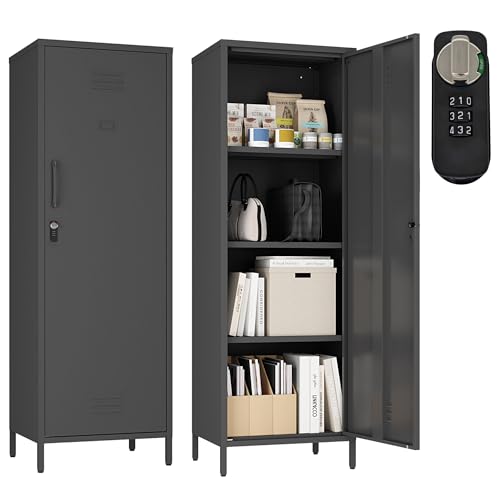 White 3 Shelf Steel Storage Cabinet B494