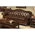 Tufted Upholstered Leather Sofa D545536