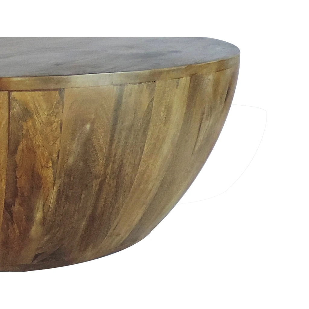 36 Inch Round Mango Wood Coffee Table C61197