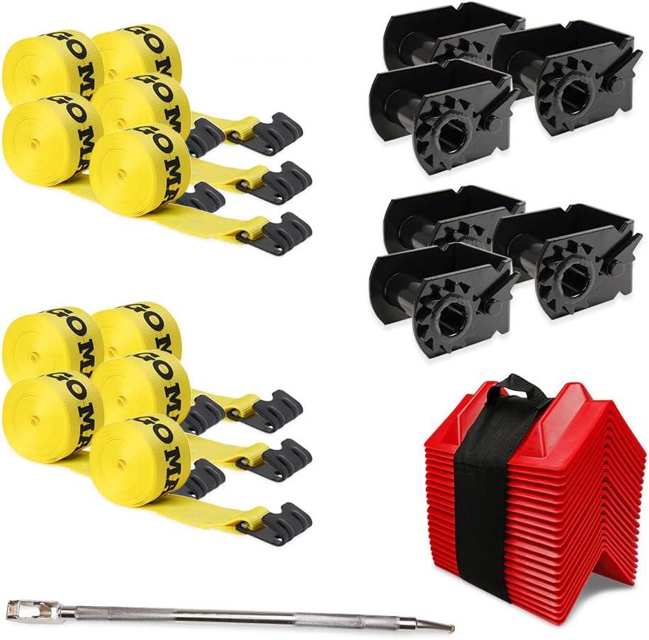 37 Pieces 4 Inch Flatbed Tie Down Kit D746879
