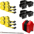 37 Pieces 4 Inch Flatbed Tie Down Kit D746879