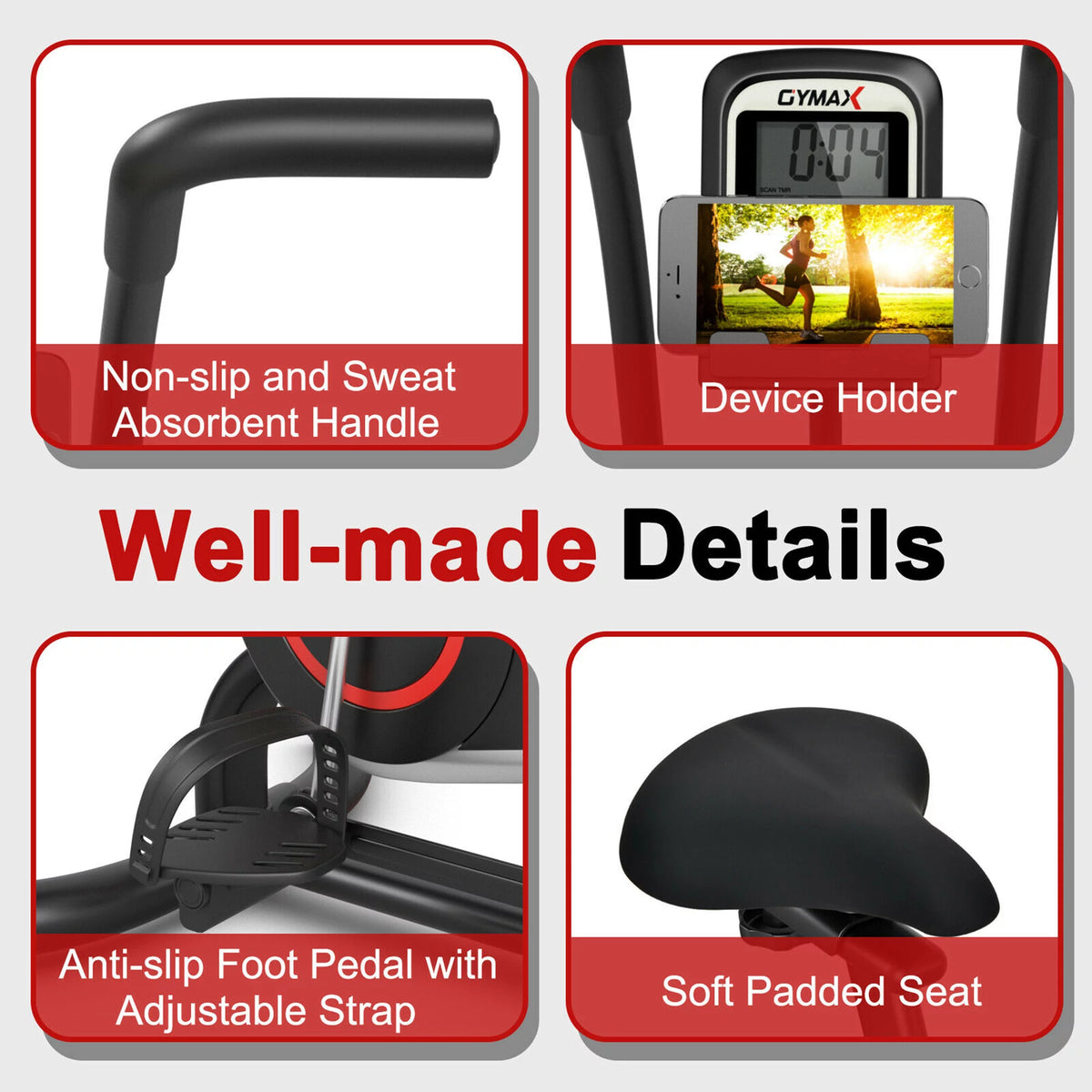 Fan Exercise Bike with LCD Display E790