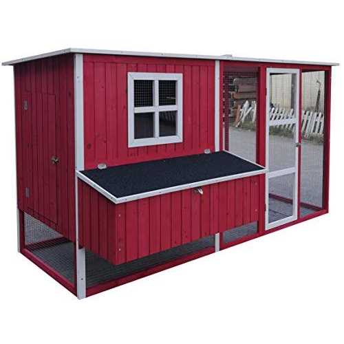 87 inch Wood Chicken Coop D78031