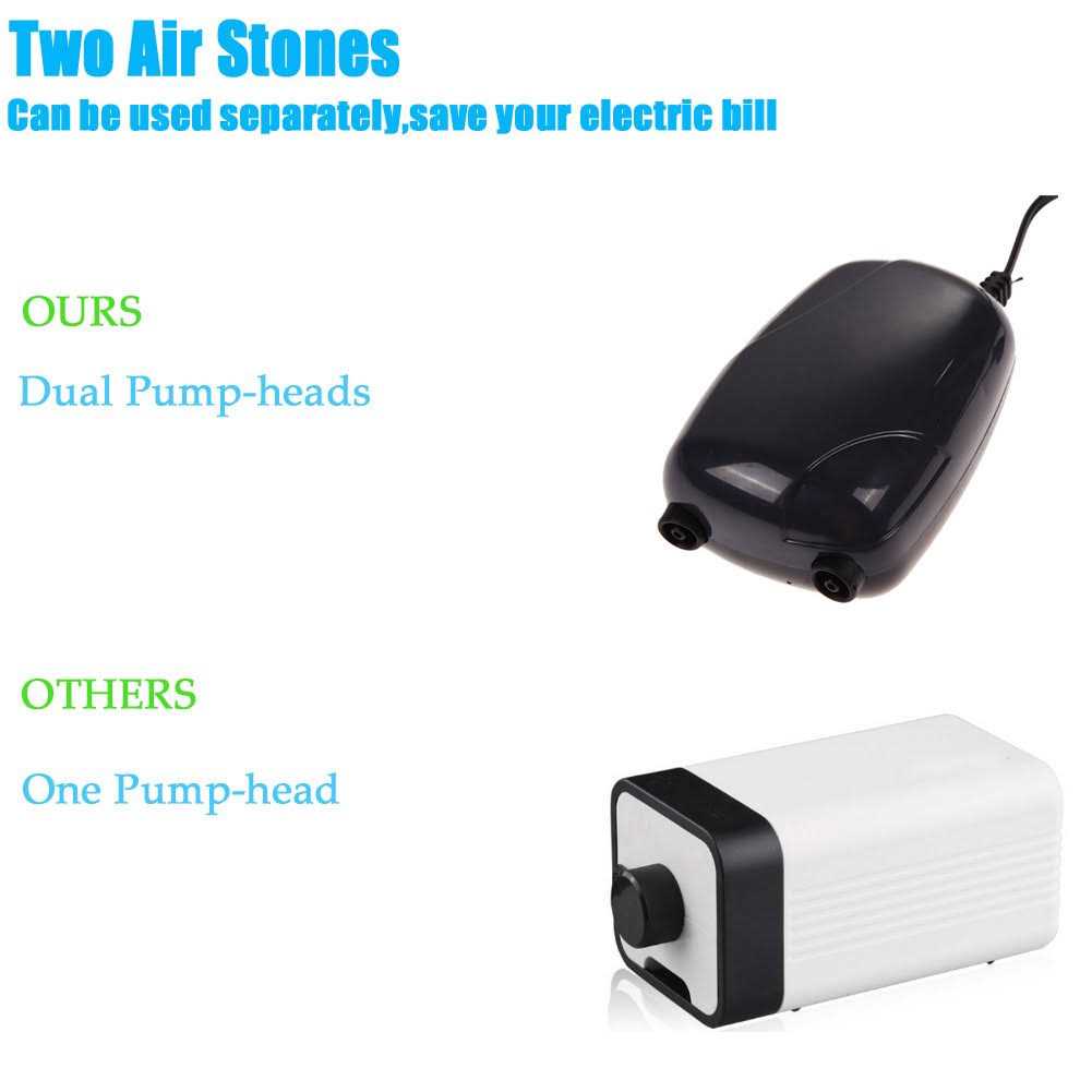 Air Bubble Disk Stone Aerator Aquarium Pump with 2M Silicone Tube A963921