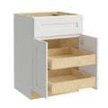 24x34.5x24 in. Plywood Shaker Kitchen Cabinet with 2 Rollouts B96812