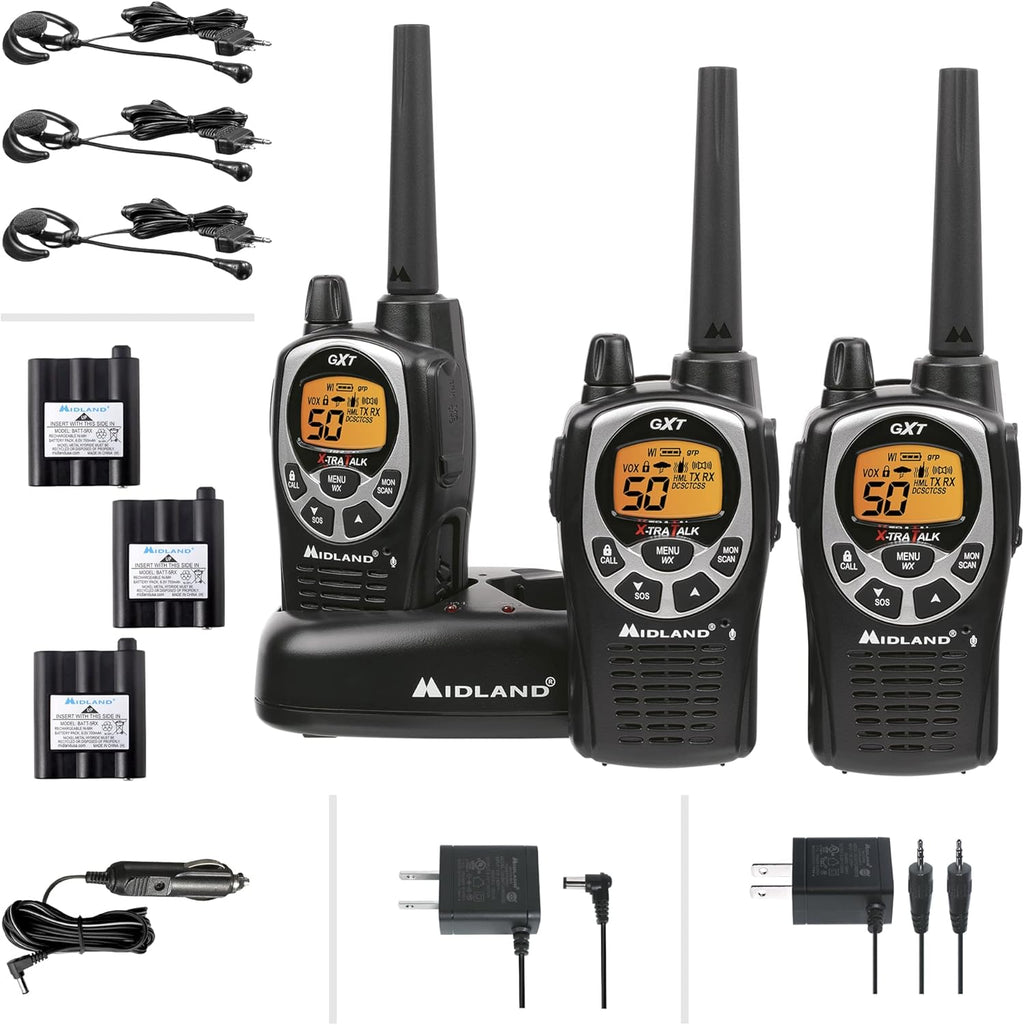 50 Channel Waterproof GMRS Two-Way Radio 3-Pack A48174
