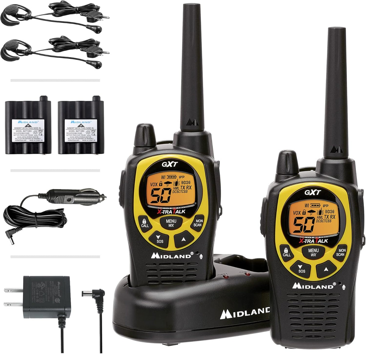 50 Channel Waterproof GMRS Two-Way Radio 3-Pack A48174