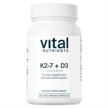 Vital Nutrients K2-7 and D3 60 vcaps P14492