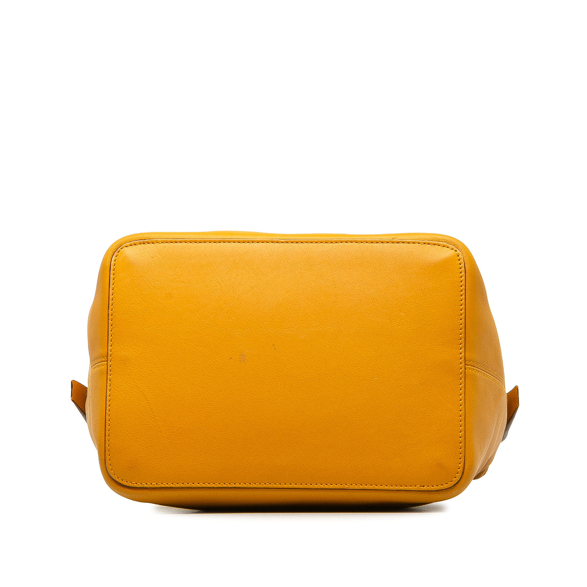 Yellow Calf Leather Top Handle Bag D5763
