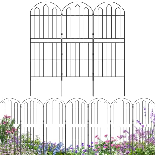 Decorative Rustproof Wire Garden Fence Panels 10 Pack A612