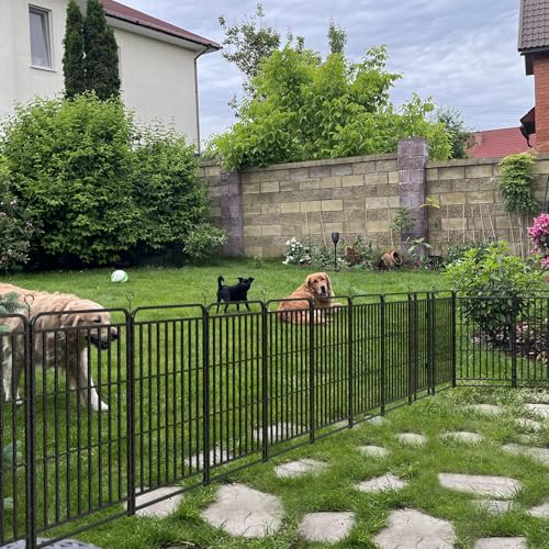 Heavy Duty 12 Panels Dog Playpen 47" Height Snowy Black I1367