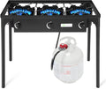 Portable Propane Gas Cooker Iron Cast 3-Burner D797905