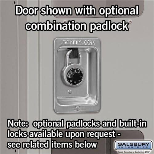 See-Through Metal Locker Single Tier 1 Wide Unassembled Gray I733