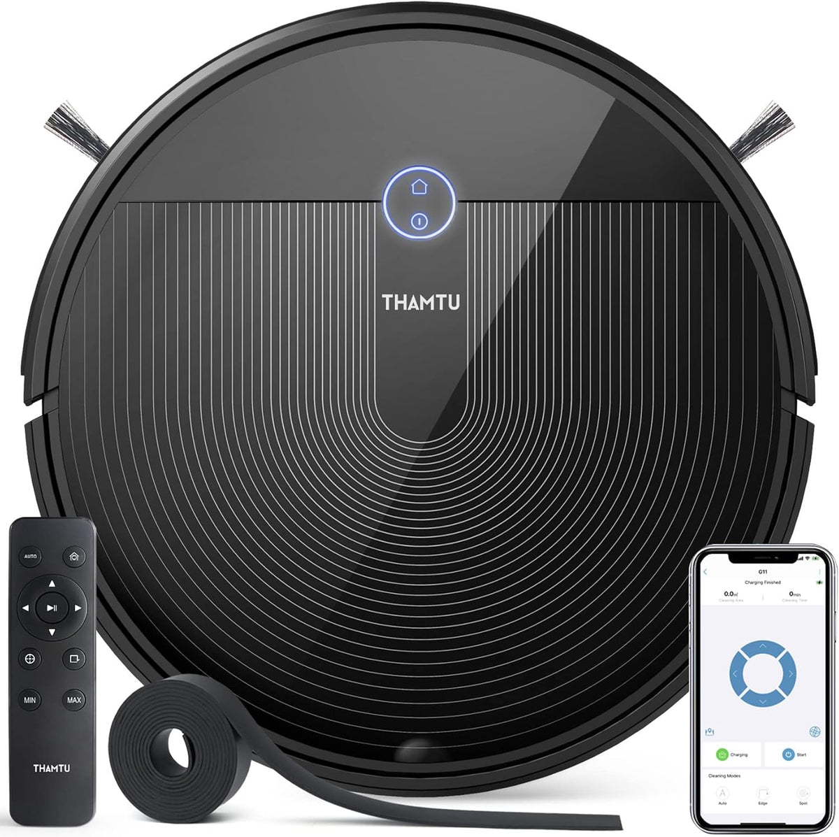 Robot Vacuum Cleaner, 150Min Runtime, 2500Pa Suction G9574