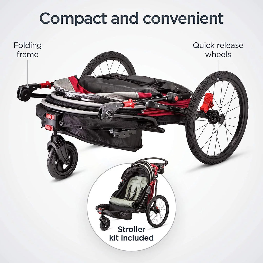 Red Black Child Bicycle Trailer C22365