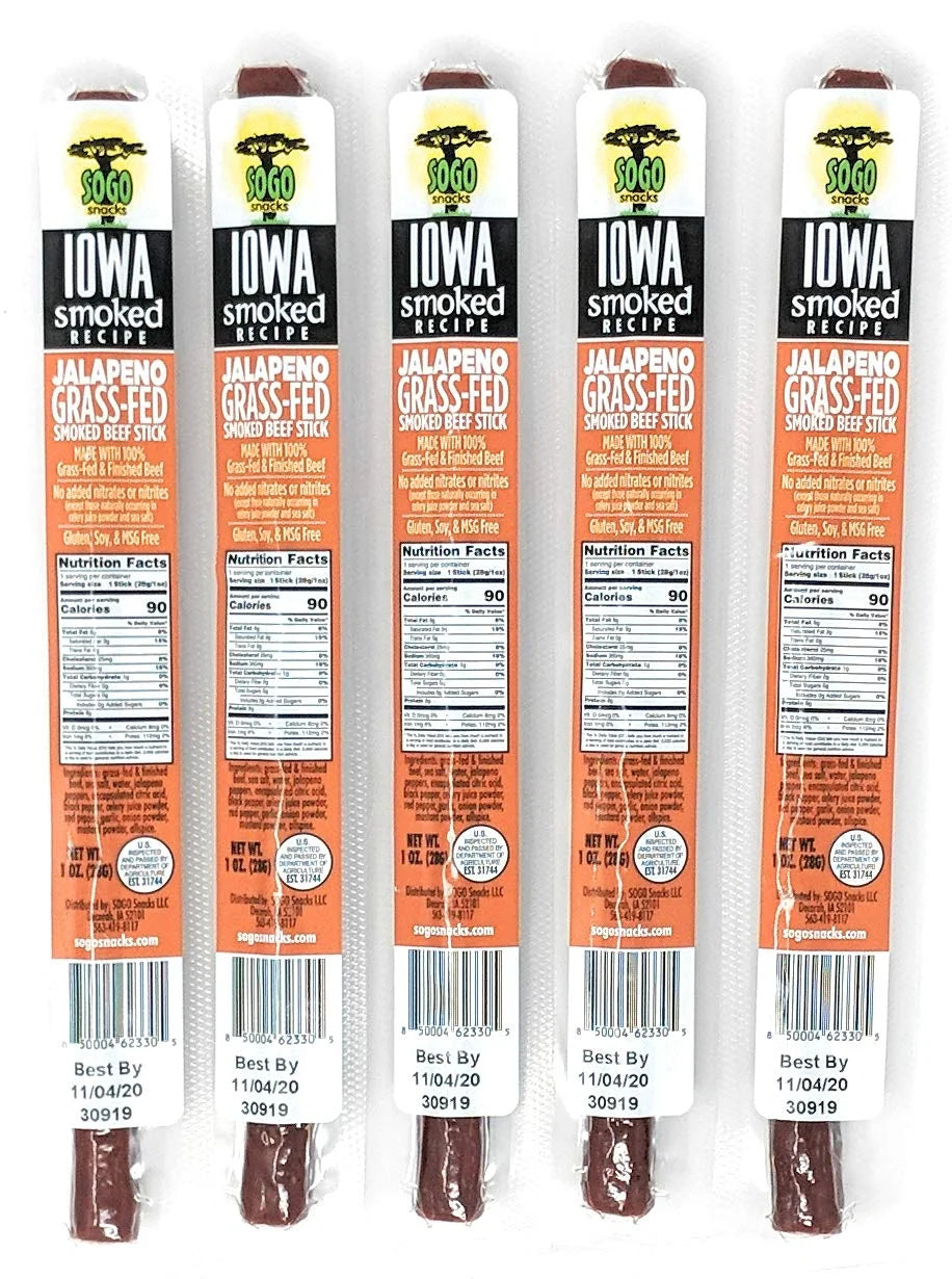 Jalapeno Beef Sticks 1-oz 72 Ct H524