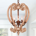 Wooden Chandelier J62051