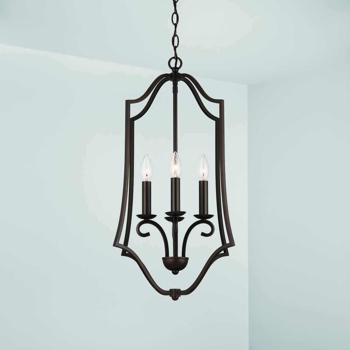 4 Light Bronze Foyer Light D5155