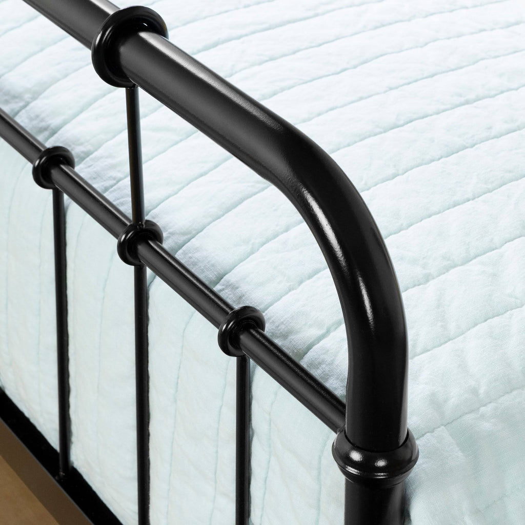 Black Twin Metal Complete Bed X20731