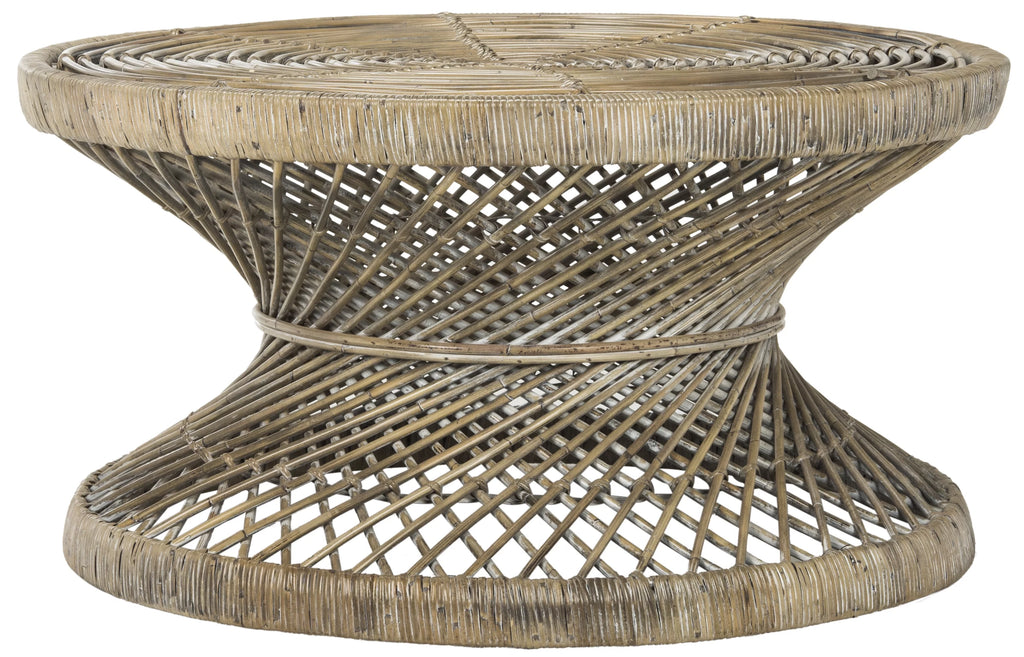 Round Wicker Coffee Table F658