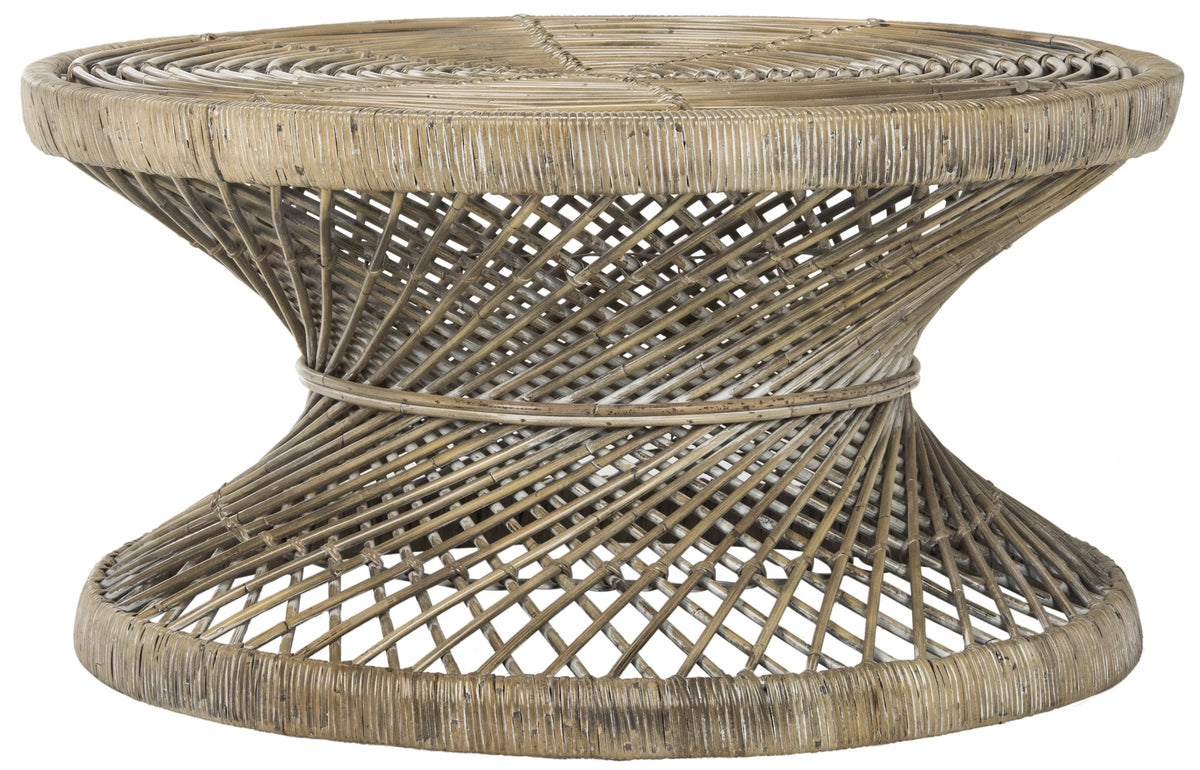 Round Wicker Coffee Table F658
