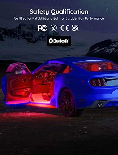 Smart RGB Car LED Lights with App Control O1877