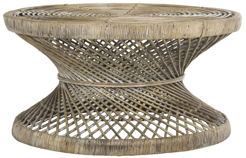 Round Wicker Coffee Table F658