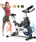 Magnetic Exercise Bike 45lbs Heavy-Duty Quiet Belt Drive D4514