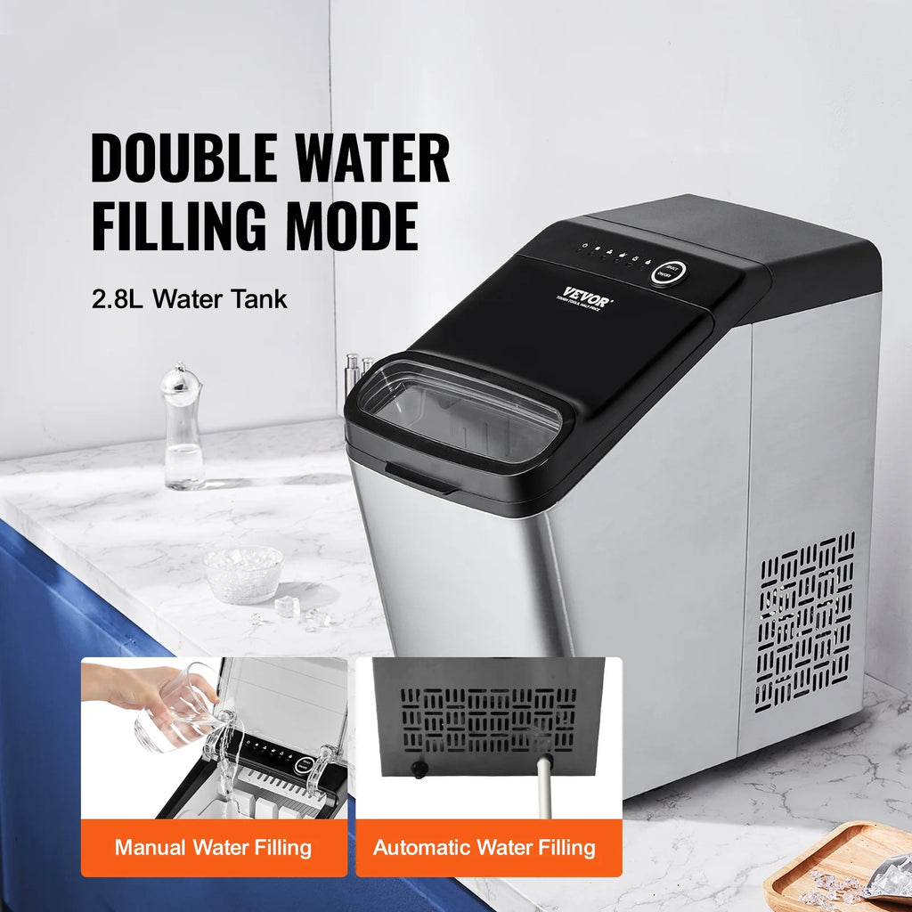 Portable Countertop Ice Maker 33lbs/24H with Scoop and Basket M30224