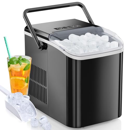 Portable Self-Cleaning Countertop Ice Maker 26.5Lbs/24H Black D5659