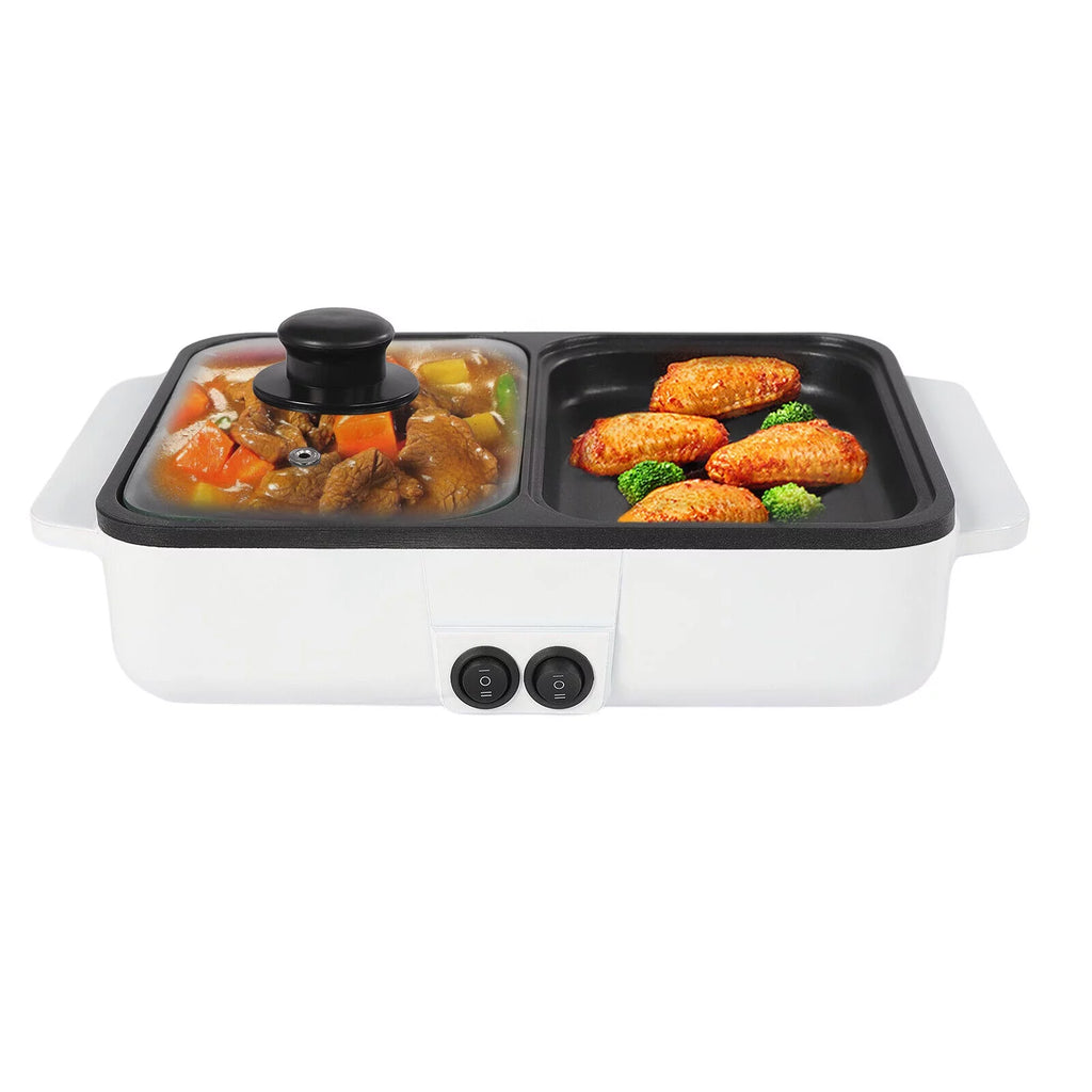 2 in 1 Non-Stick Electric Hot Pot and BBQ Grill X959034