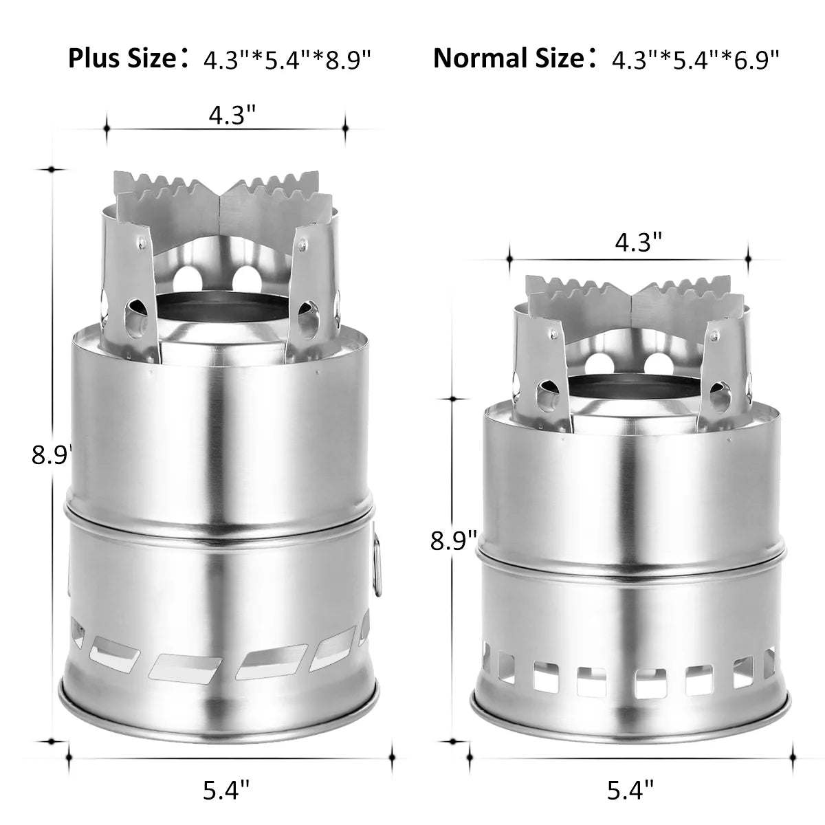 Portable Windproof Wood Stainless Steel Stove Z1763
