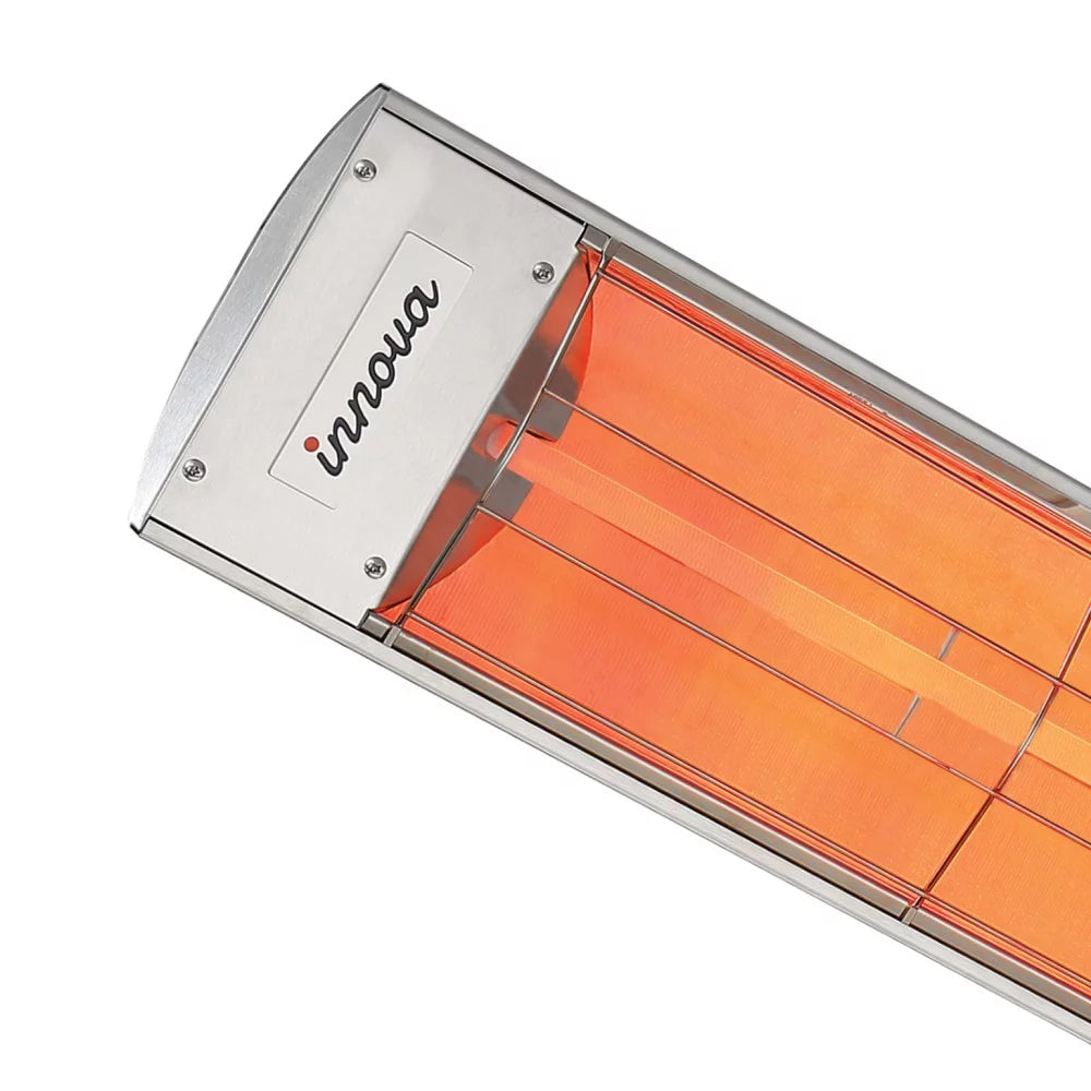 1500 Watt Plug-In Electric Infrared Heater Stainless Steel P76974
