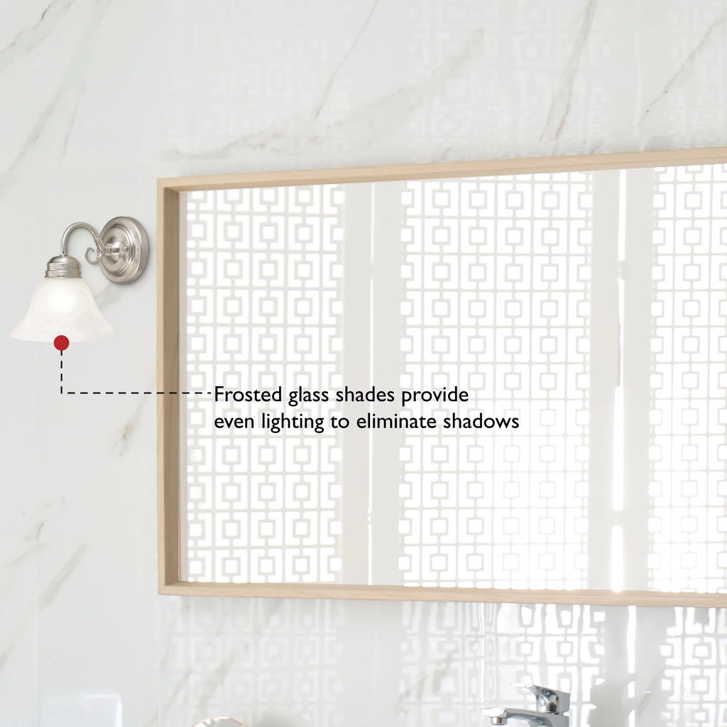 1-Light Alabaster Glass Wall Light S2703