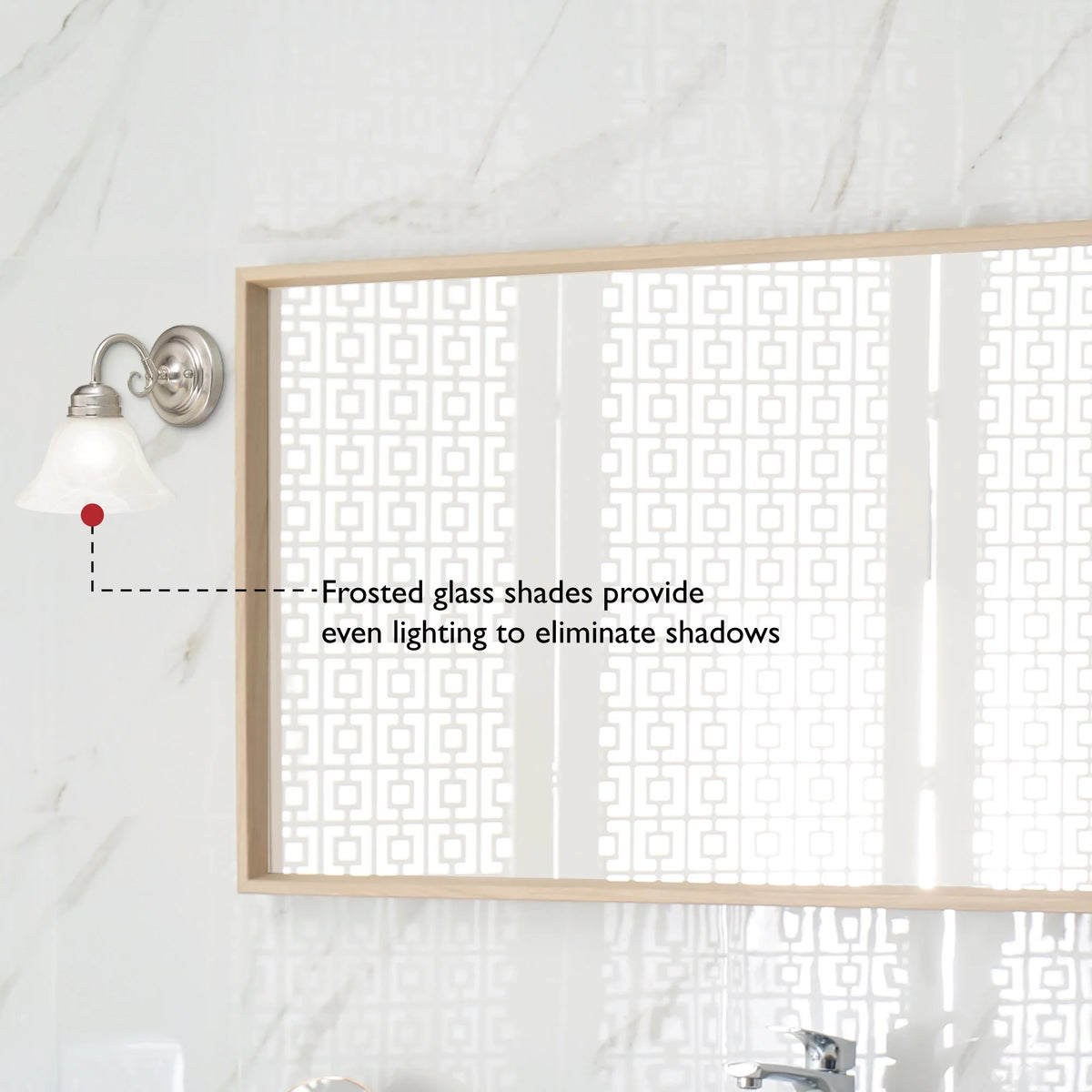 1-Light Alabaster Glass Wall Light S2703